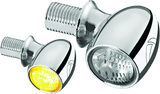 Kuryakyn Kellerman Atto Clear Lens Amber Chrome - Cycle City Outdoors