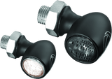 Kuryakyn Kellerman Atto Smoke Lens White Satin Black - Cycle City Outdoors