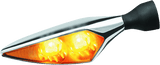 Kuryakyn Rhombus Amber Front Right/ Left Rear Chrome - Cycle City Outdoors