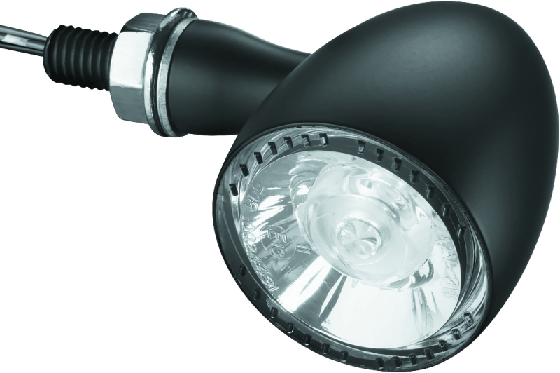 Kuryakyn Bullet 1000 White/Amber Clear Lens Satin Black - Cycle City Outdoors