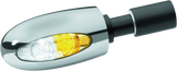 Kuryakyn Bl 1000 7/8-1in Handlebars With Hollow Ends White/Amber Chrome - Cycle City Outdoors