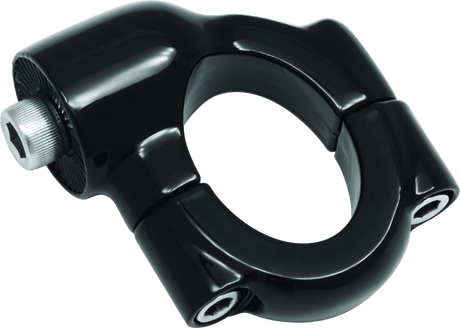Kuryakyn Side Mount License Plate Holder Clamp Softail Models Gloss Black - Cycle City Outdoors