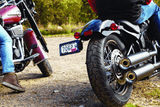 Kuryakyn Nova Side Mount License Plate Frame Gloss Black - Cycle City Outdoors