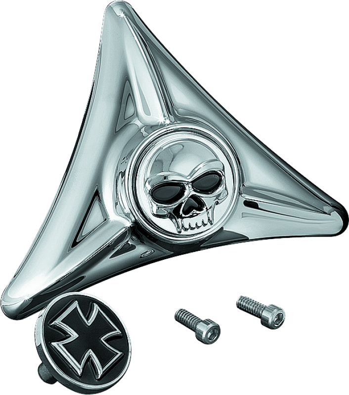 Kuryakyn License Plate Mounting Hole Covers Zombie Chrome - Cycle City Outdoors