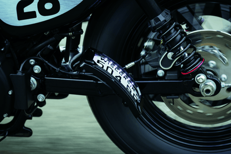 Kuryakyn Nova Curved Vertical Mount Side License Plate Holder Gloss Black - Cycle City Outdoors