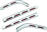 Kuryakyn L.E.D. Saddlebag Molding Set 4 Piece 01-10 GL1800 Chrome - Cycle City Outdoors