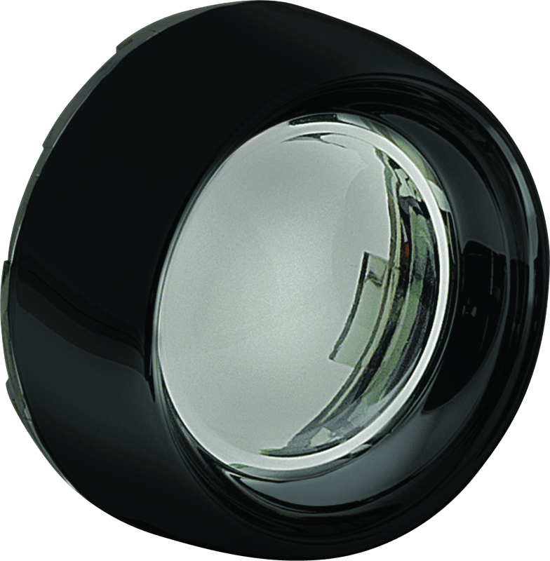 Kuryakyn Deep Dish Bezel For Bullet Turn Signals Smoke Lens Gloss Black - Cycle City Outdoors