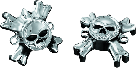 Kuryakyn Replacement Zombie Grip Emblems With Throttle Boss Chrome - Cycle City Outdoors