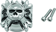 Kuryakyn Replacement Zombie Grip Emblems Without Throttle Boss Chrome - Cycle City Outdoors