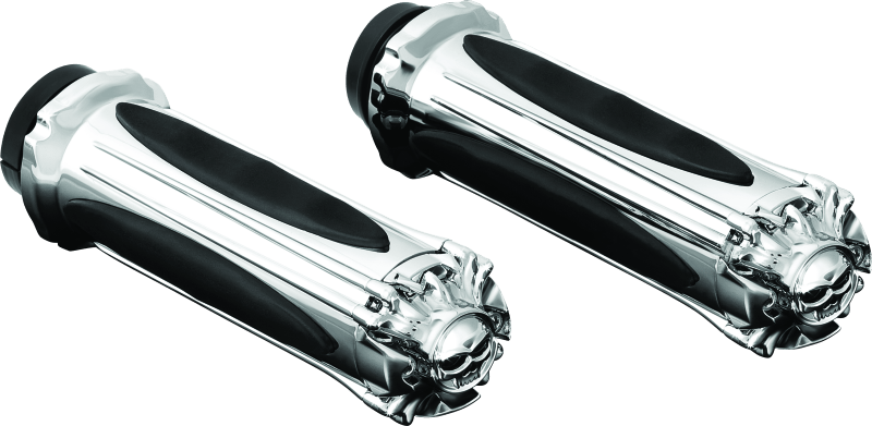 Kuryakyn Zombie Grips Throttle-By-Wire Chrome - Cycle City Outdoors