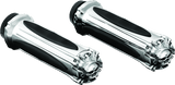 Kuryakyn Zombie Grips Throttle-By-Wire Chrome - Cycle City Outdoors