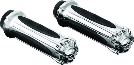 Kuryakyn Zombie Grips Throttle-By-Wire Chrome - Cycle City Outdoors