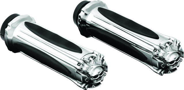 Kuryakyn Zombie Grips Throttle-By-Wire Chrome - Cycle City Outdoors