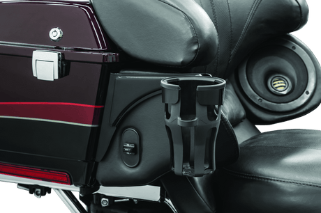 Kuryakyn Reflex Drink Holder-Passenger Mount Black - Cycle City Outdoors