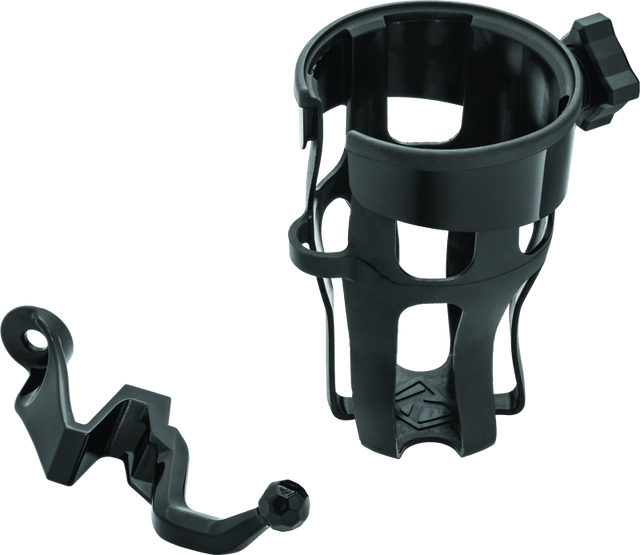 Kuryakyn Reflex Drink Holder-Passenger Mount Black - Cycle City Outdoors