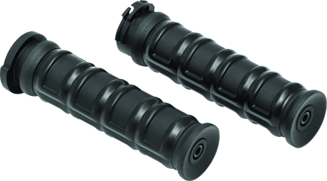 Kuryakyn Dillinger Grips Dual Cable Satin Black - Cycle City Outdoors