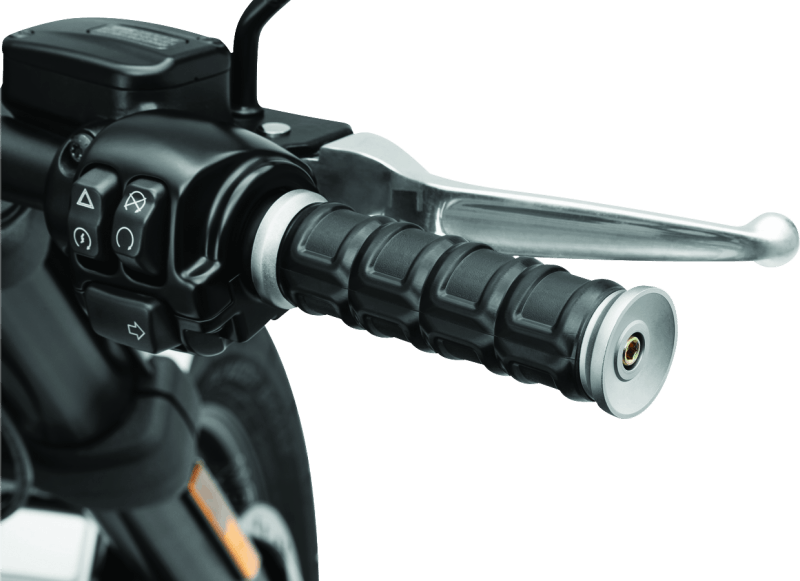 Kuryakyn Dillinger Grips Throttle-By-Wire Silver - Cycle City Outdoors