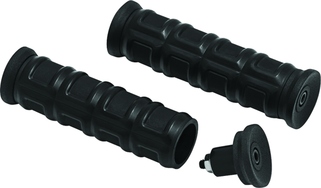 Kuryakyn Dillinger Grips 1in Universal Black - Cycle City Outdoors