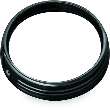 Kuryakyn 7in Headlight Trim Ring Black - Cycle City Outdoors