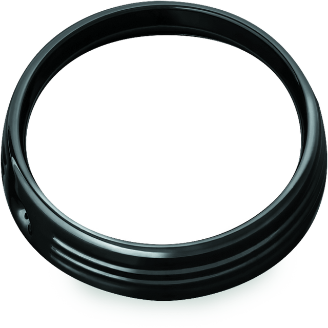 Kuryakyn 7in Headlight Trim Ring Black - Cycle City Outdoors