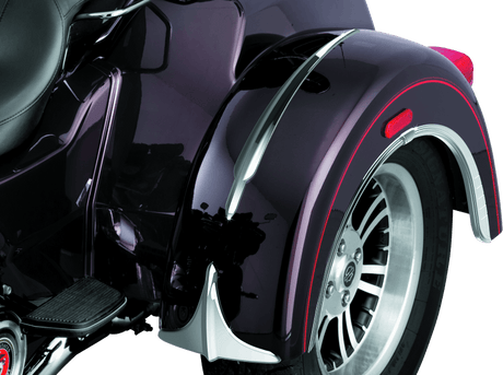 Kuryakyn Rear Fender Accents, Leading Edge, Chrome - Cycle City Outdoors