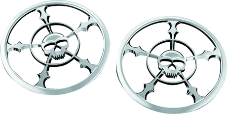 Kuryakyn Zombie Speaker Grill 14-Up Touring Chrome - Cycle City Outdoors