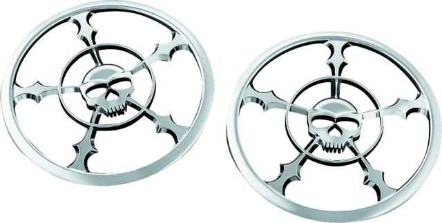 Kuryakyn Zombie Speaker Grill 14-Up Touring Chrome - Cycle City Outdoors
