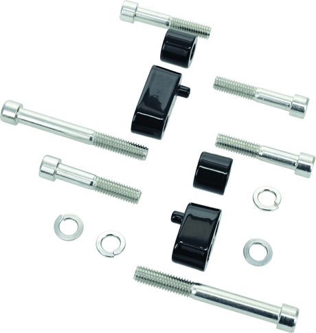 Kuryakyn Driver Floorboard Spacers 09-Up Touring Models Gloss Black - Cycle City Outdoors