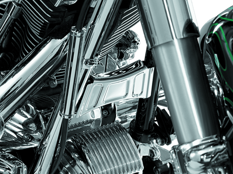 Kuryakyn Downtube Cross Brace Cover 99-13 Touring Chrome - Cycle City Outdoors