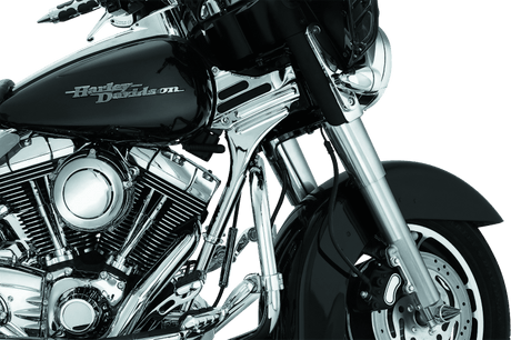 Kuryakyn Deluxe Neck Covers 95-07 Touring Models Chrome - Cycle City Outdoors