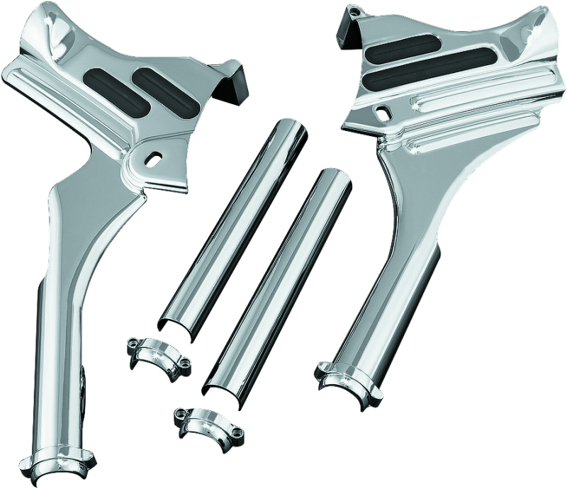 Kuryakyn Deluxe Neck Covers 95-07 Touring Models Chrome - Cycle City Outdoors