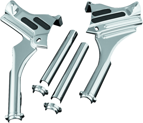 Kuryakyn Deluxe Neck Covers 95-07 Touring Models Chrome - Cycle City Outdoors