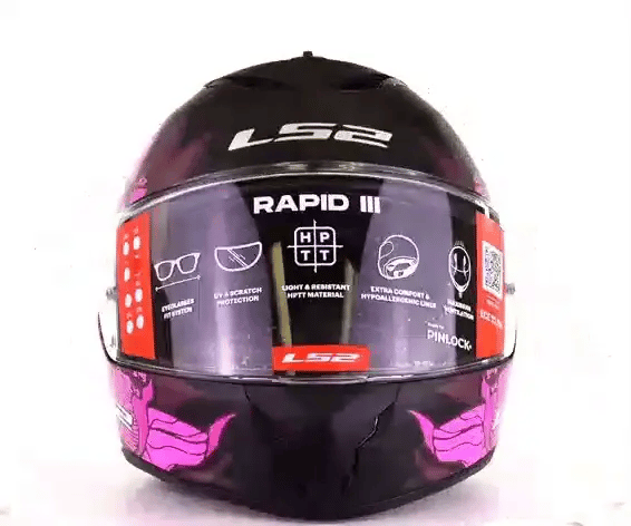 LS2 Rapid III Motorcycle Helmet Poppies
