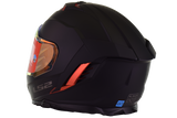LS2 Assault III Solid Matte Black Red