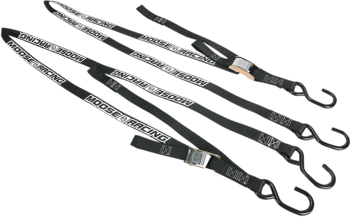 MOOSE RACING Soft-Tie Tie-Downs - Black 3920-0302 - Cycle City Outdoors