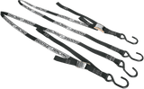MOOSE RACING Soft-Tie Tie-Downs - Black 3920-0302 - Cycle City Outdoors