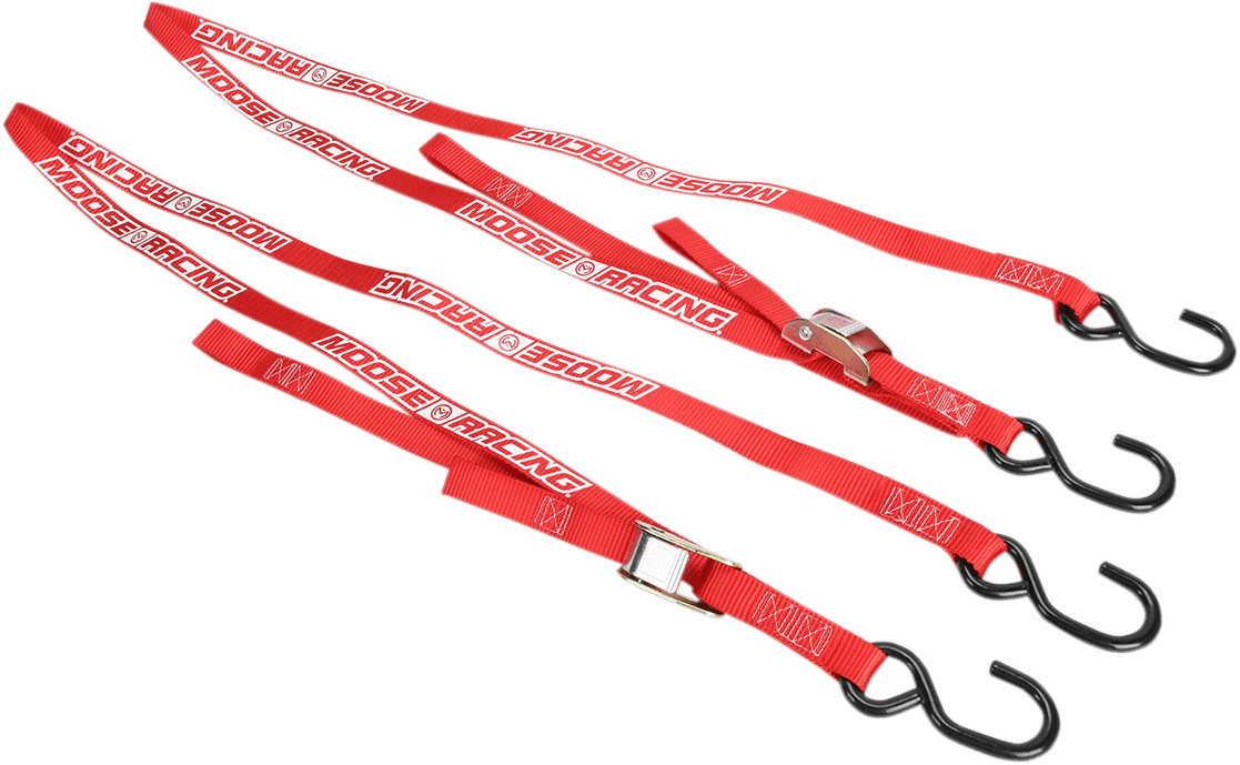 MOOSE RACING Soft-Tie Tie-Downs - Red 3920-0303 - Cycle City Outdoors