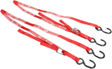 MOOSE RACING Soft-Tie Tie-Downs - Red 3920-0303 - Cycle City Outdoors
