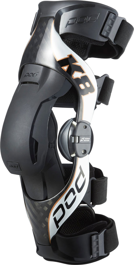 K8 2.0 Knee Brace Pr Carbon/Silver Lg - Cycle City Outdoors