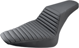 SADDLEMEN Step-Up Seat - Front Tuck-n-Roll - Black - Part No. 812-26-171