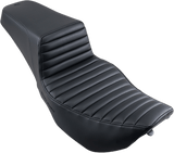 SADDLEMEN Step-Up Seat - Front Tuck-n-Roll - Black - FLHR/FLHX 897-06-171