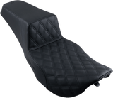SADDLEMEN Step-Up Seat - Front Lattice Stitch - Black 897-06-172