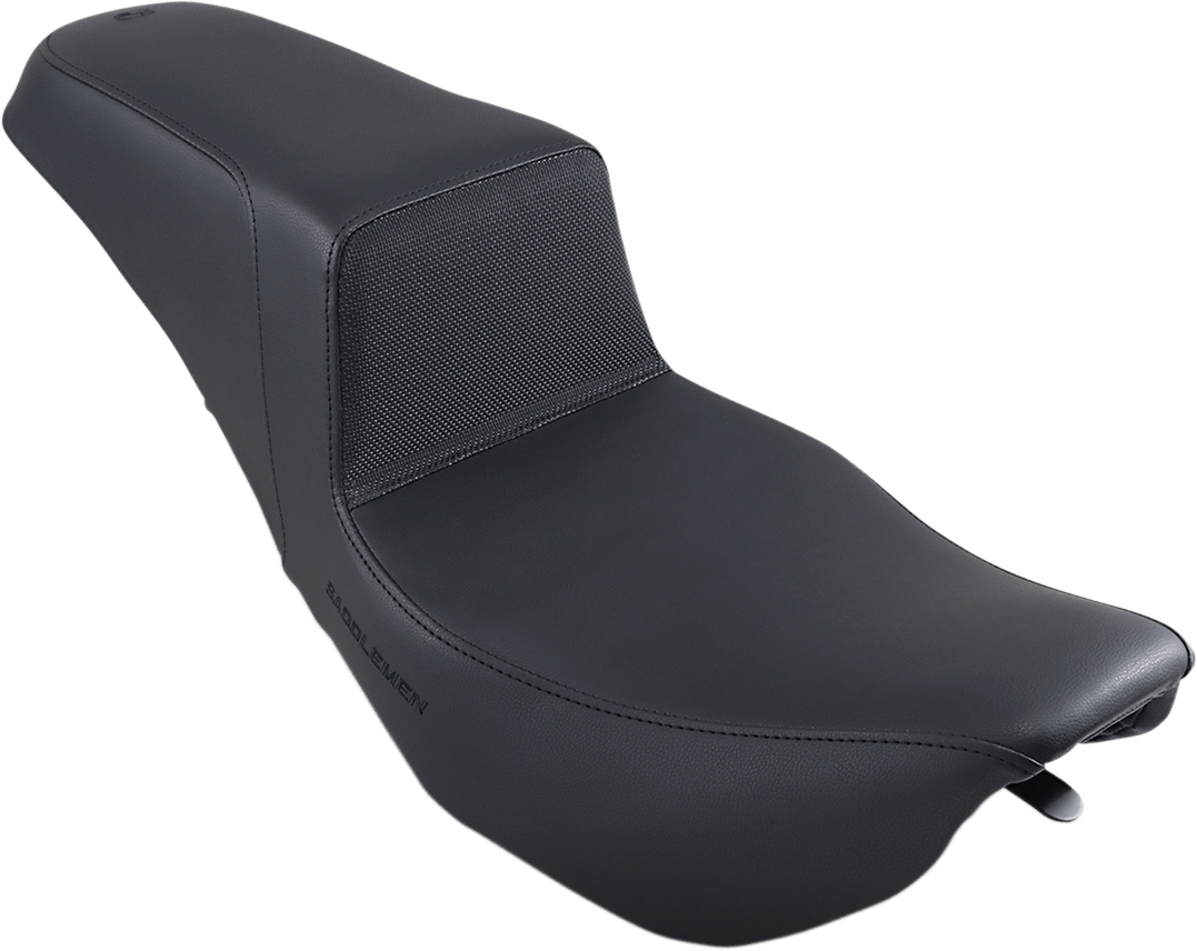 SADDLEMEN Step-Up Seat - Gripper - Black - FLHR/FLHX 897-06-174