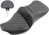 SADDLEMEN Roadsofa™ Seat - Full Lattice Stitch with Backrest - FL '08-'23 808-07B-182BR
