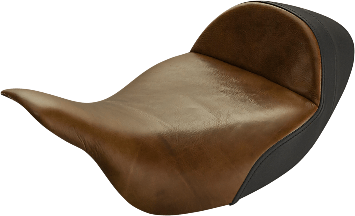 SADDLEMEN Lariat Solo Seat - Extended Reach - Distressed Brown - FL '08-'23 808-07B-0041EXT