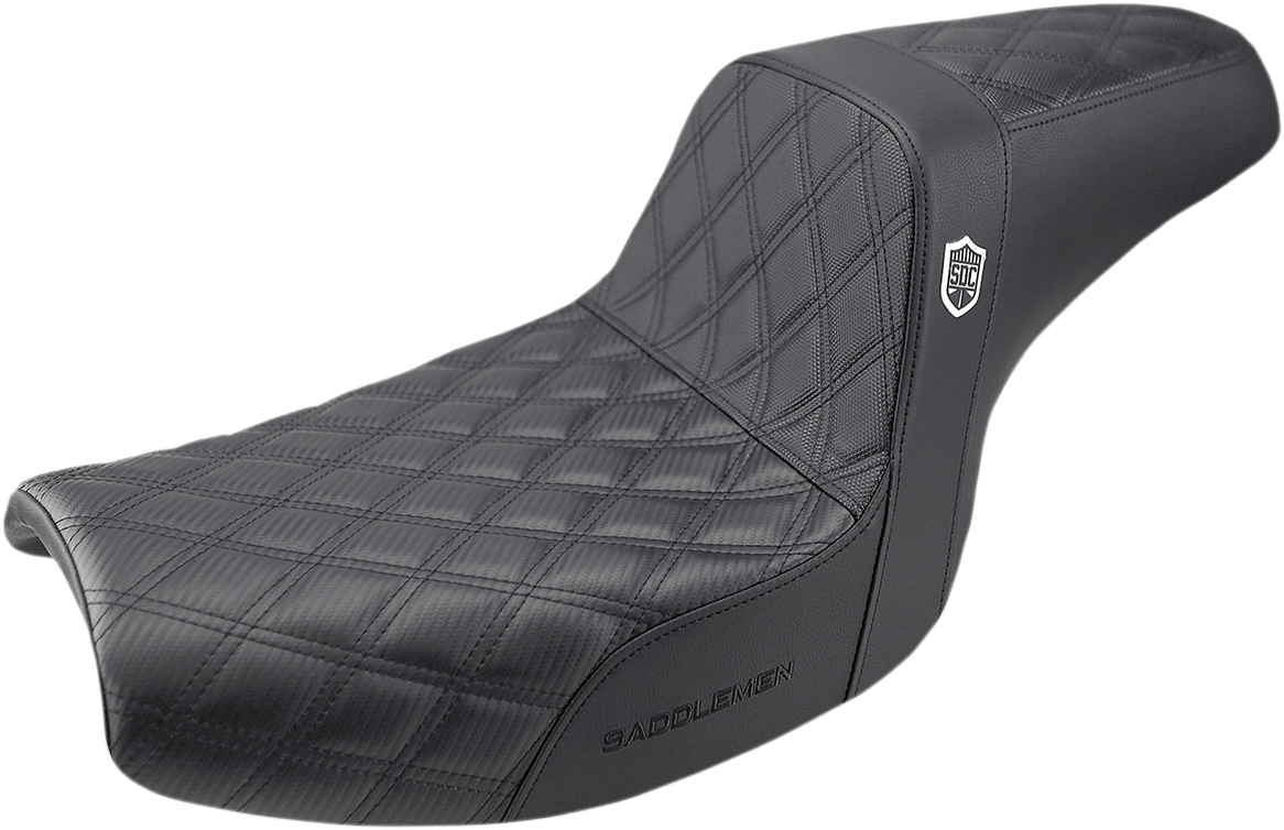 SADDLEMEN Pro Series SDC Performance Seat SC88209DB - Lattice Stitch/Lumbar Gripper for FXR '82-'00