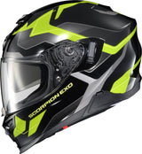 Scorpion - Exo T520 Full Face Helmet Zuse Black/Hi Viz Sm