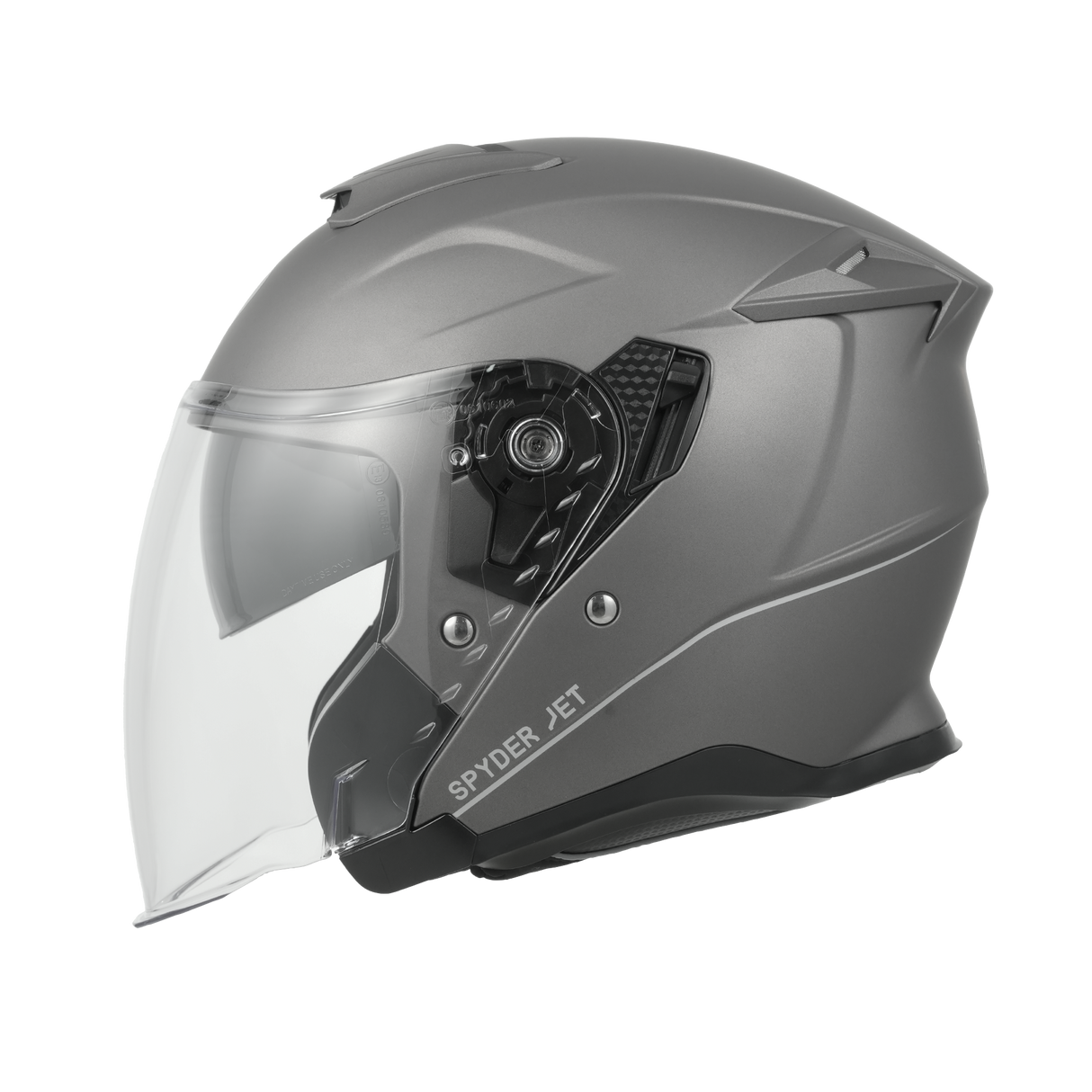 Daytona Spyder Jet- Gun Metal Grey Dull Metallic D.O.T. & ECE approved