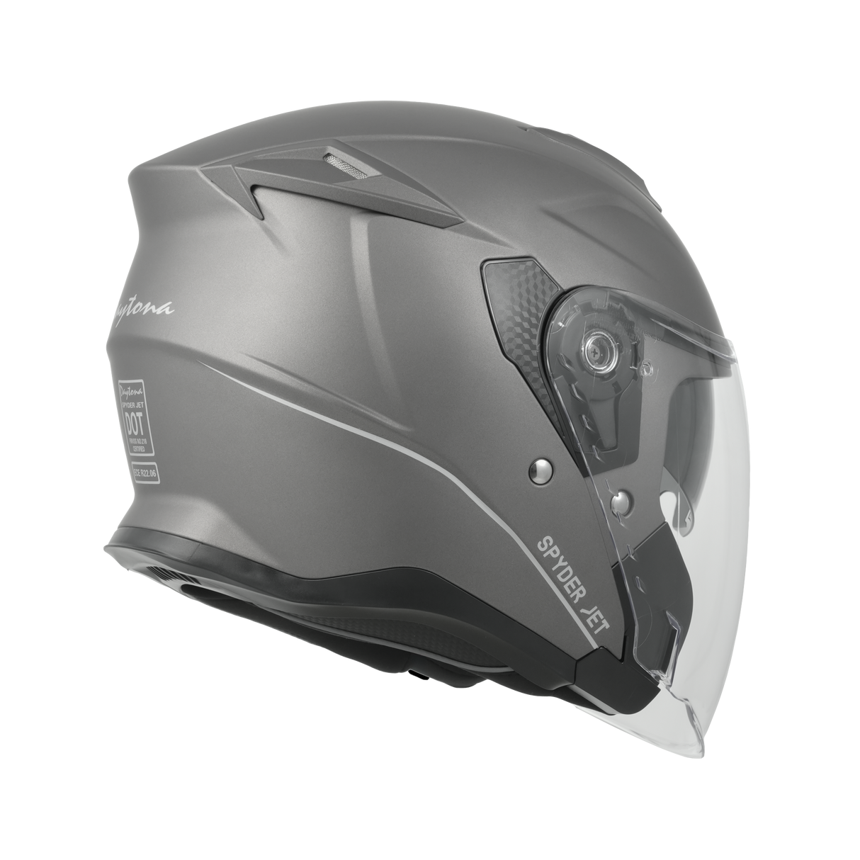 Daytona Spyder Jet- Gun Metal Grey Dull Metallic D.O.T. & ECE approved