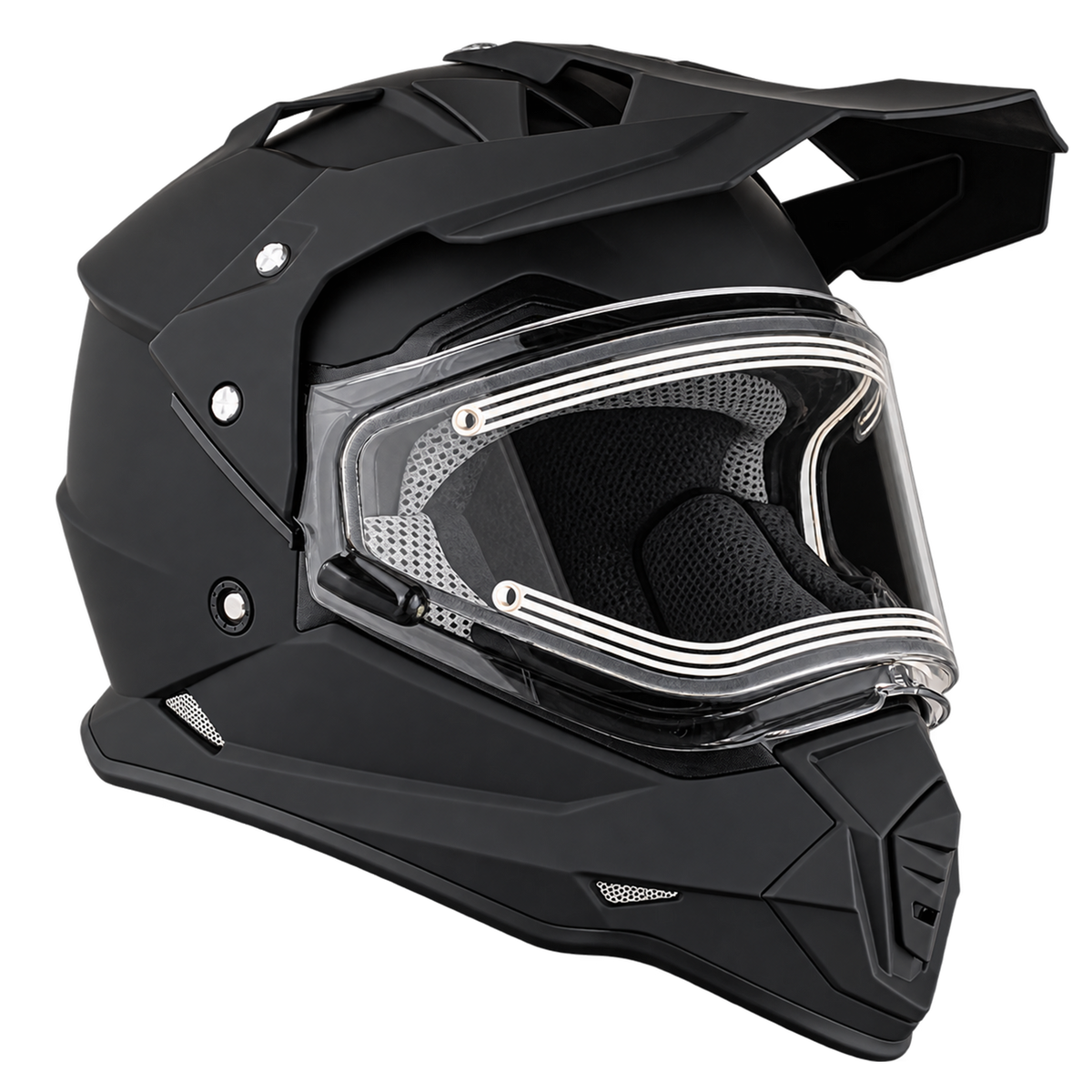 Daytona Fahrenheit- D.O.T. - Dull Black - Snow Helmet